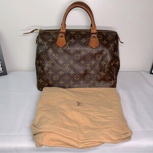 SOLD!!   Vintage 1993 Louis Vuitton Speedy 30 monogrammed Canvas and Leather